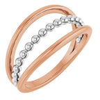 Negative Space Beaded Ring