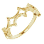 Stackable Geometric Ring