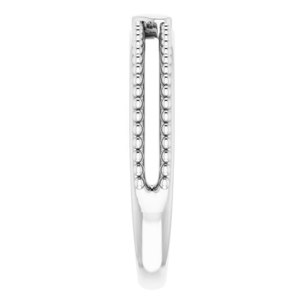 Milgrain Stackable Heart Ring - Image 4