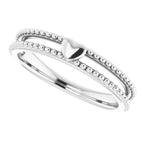 Milgrain Stackable Heart Ring - Image 5
