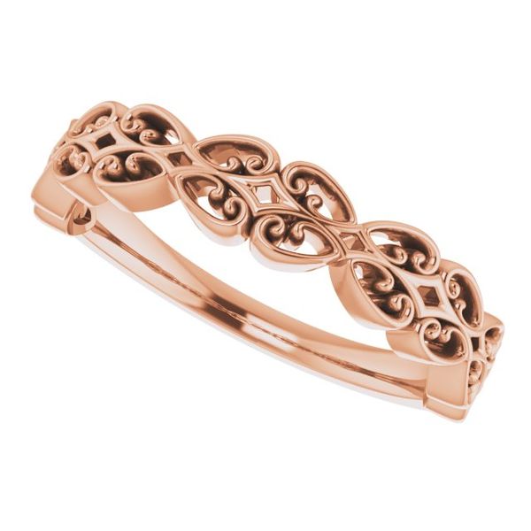 Vintage-Inspired Stackable Ring - Image 5