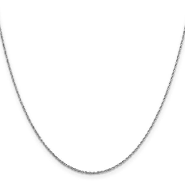 Leslie's 10K White Gold 1.2 mm Loose Rope Chain - Image 2