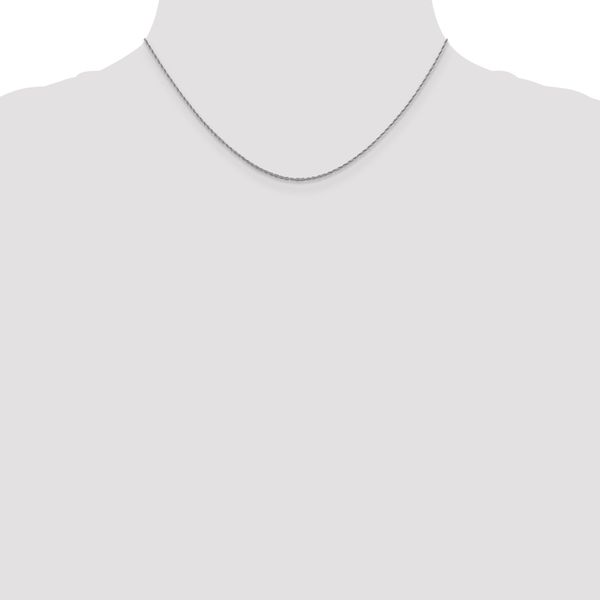 Leslie's 10K White Gold 1.2 mm Loose Rope Chain - Image 4