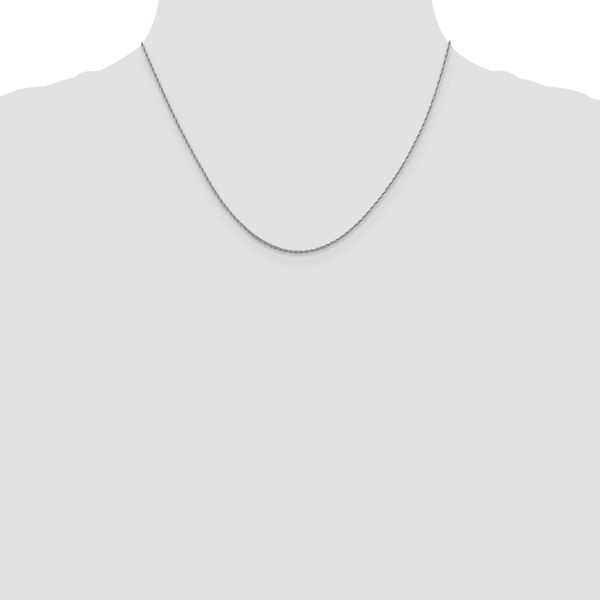 Leslie's 10K White Gold 1.2 mm Loose Rope Chain - Image 4