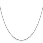 Leslie's 10K White Gold 1.2 mm Loose Rope Chain - Image 2