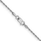 Leslie's 10K White Gold 1.2 mm Loose Rope Chain - Image 3