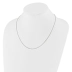 Leslie's 10K White Gold Adjustable .9mm Box Chain - Image 3