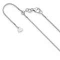 Leslie's 10K White Gold Adjustable .9mm Box Chain