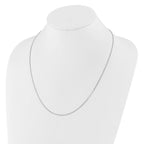 Leslie's 10K White Gold Adjustable .9mm Box Chain - Image 5