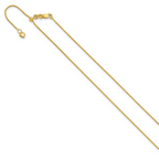 Leslie's 10K Adjustable 1mm Wheat Chain - Image 2
