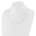 Leslie's 10K White Gold Adjustable 1mm Wheat Chain - Image 3