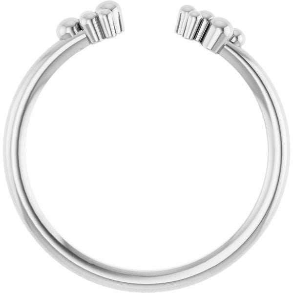 Beaded Negative Space Ring - Image 2