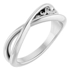 Sculptural Criss-Cross Ring