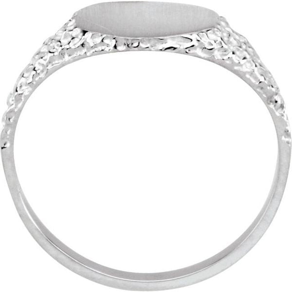 Round Nugget Signet Ring - Image 2