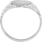 Round Nugget Signet Ring - Image 2