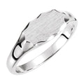Scalloped Oval Signet Ring