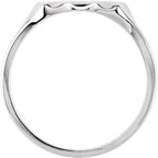 Scalloped Oval Signet Ring - Image 2