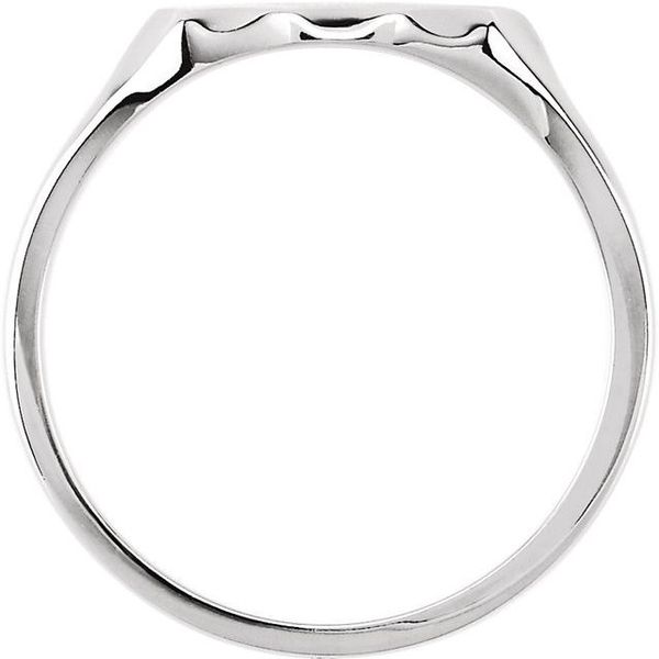Scalloped Oval Signet Ring - Image 2