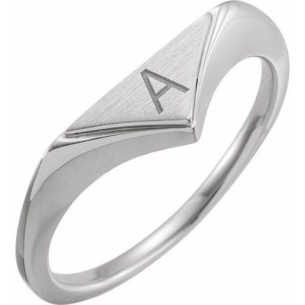 Geometric Signet Ring - Image 3