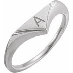 Geometric Signet Ring - Image 3