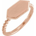 Geometric Signet Ring