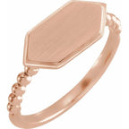 Geometric Signet Ring