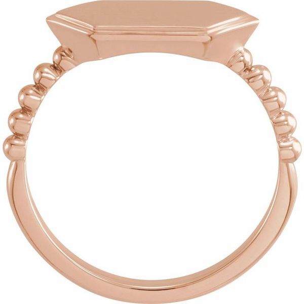 Geometric Signet Ring - Image 2