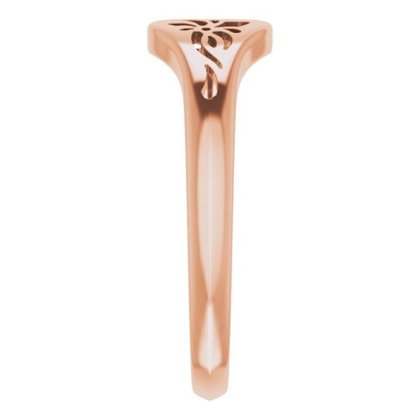 Pierced Floral-Inspired Ring - Image 4