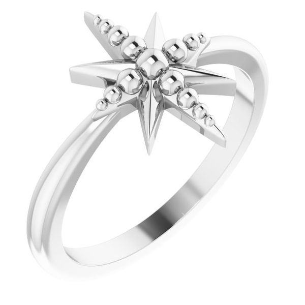 Beaded Star Ring