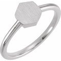 Geometric Signet Ring