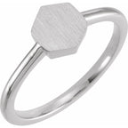 Geometric Signet Ring