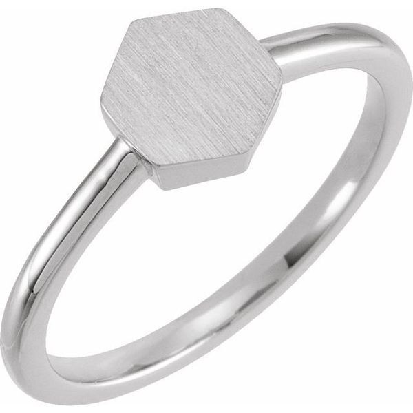 Geometric Signet Ring
