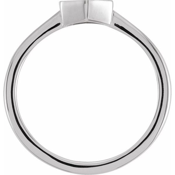 Geometric Signet Ring - Image 2
