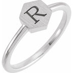 Geometric Signet Ring - Image 3