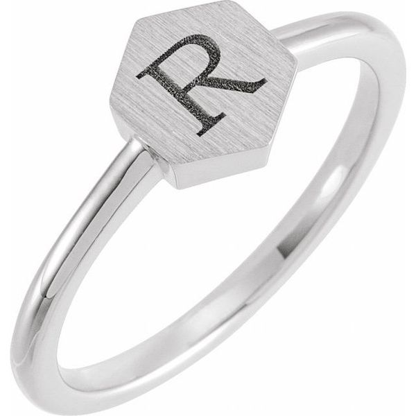 Geometric Signet Ring - Image 3