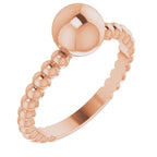 Beaded Ball Ring