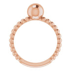 Beaded Ball Ring - Image 2