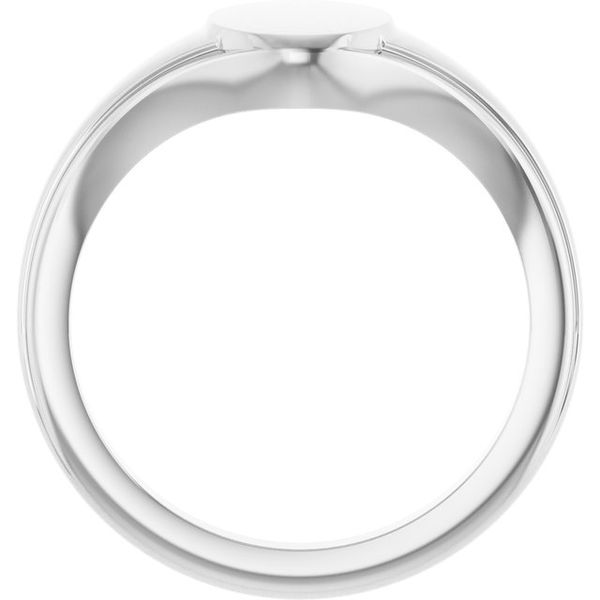 Oval Fluted Signet Ring - Image 2