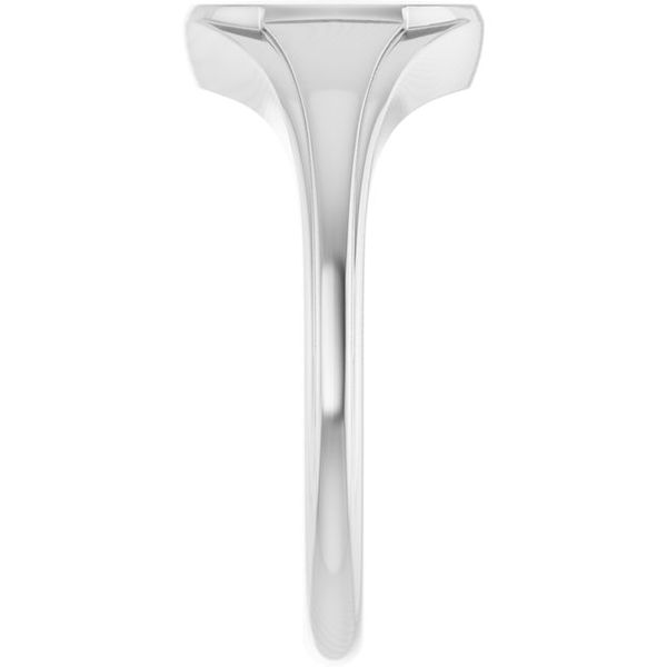Oval Fluted Signet Ring - Image 4