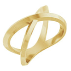 Knife-Edge Criss-Cross Ring