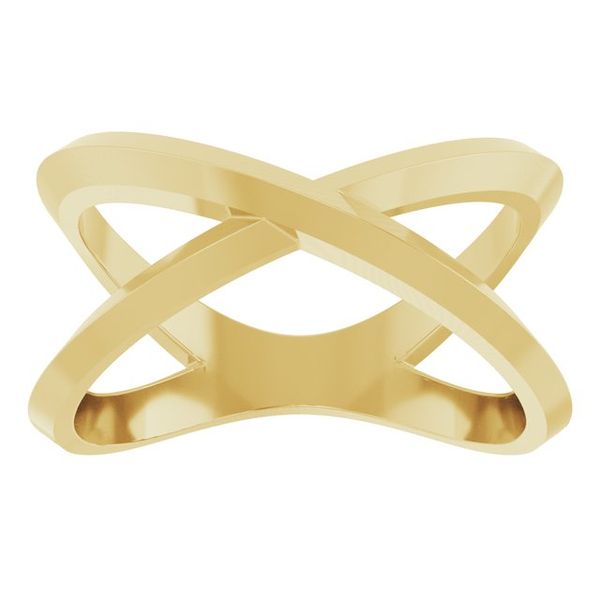 Knife-Edge Criss-Cross Ring - Image 3