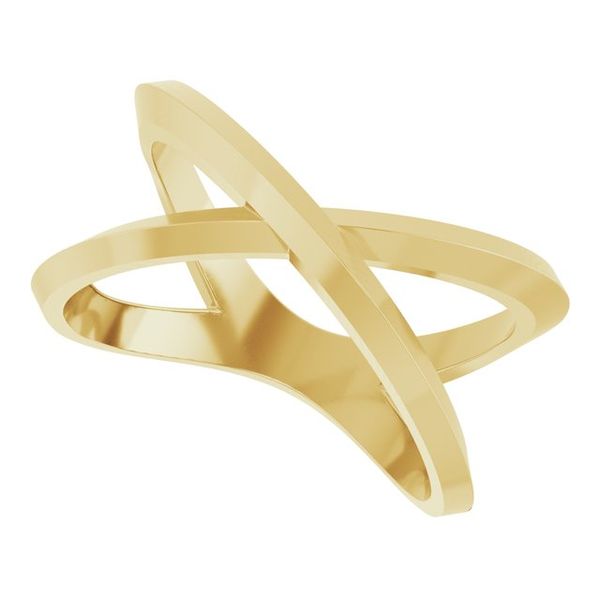 Knife-Edge Criss-Cross Ring - Image 5