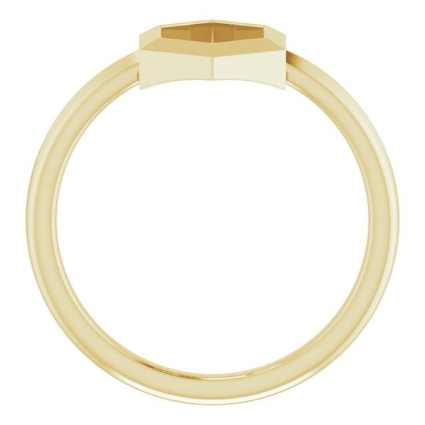 Negative Space Hexagon Ring - Image 2
