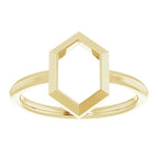 Negative Space Hexagon Ring - Image 3