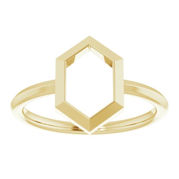 Negative Space Hexagon Ring - Image 3