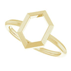 Negative Space Hexagon Ring - Image 5