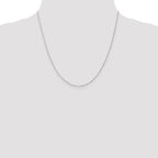 Leslie's 10K White Gold 1mm Singapore Chain - Image 4
