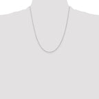 Leslie's 10k White Gold 1mm Singapore Chain - Image 4