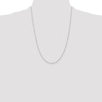 Leslie's 10k White Gold 1mm Singapore Chain - Image 4