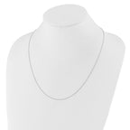 Leslie's 10K White Gold Adjustable 1mm Singapore Chain - Image 4